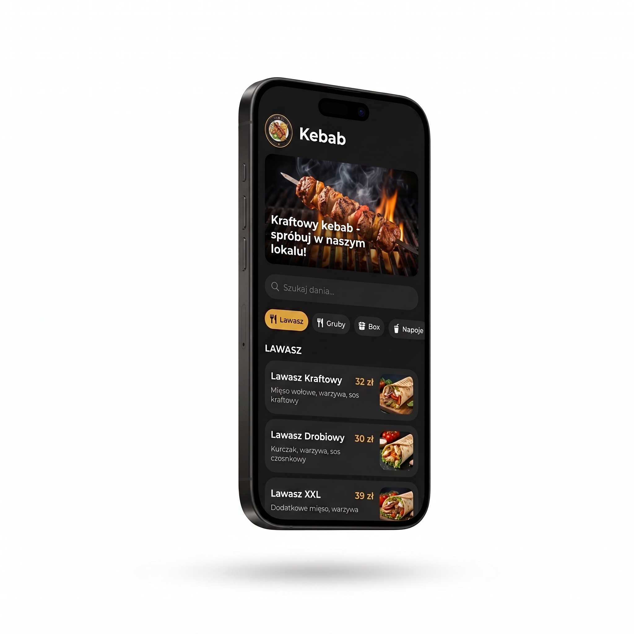 iPhone z QR menu
